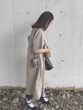 「カンフーシューズ」｜ひまわりさん（レディース・155cm）の夏コーディネート