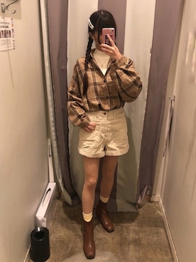 𝓎さん(レディース・155cm)の冬コーディネート