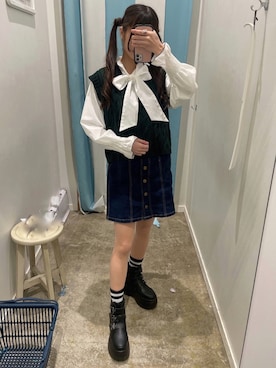 𝓎さん(レディース・155cm)の冬コーディネート