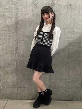 「WC（ダブル シー）のアイテム（Tシャツ/カットソー）」を使った、𝓎さん（レディース・156cm）の春コーディネート