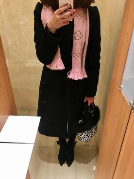 「LouisVuitton」｜「アイテム（ブーティ）」を使った、🌼𝓀𝒶ℴ𝓇𝓊🌼さん（レディース・168cm）の冬コーディネート