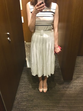 「summer style」｜「アイテム（パンプス）」を使った、🌼𝓀𝒶ℴ𝓇𝓊🌼さん（レディース・168cm）の夏コーディネート