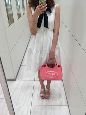 「Aveniretoile（アベニールエトワール）のアイテム（ワンピース）」を使った、🌼𝓀𝒶ℴ𝓇𝓊🌼さん（レディース・168cm）の夏コーディネート
