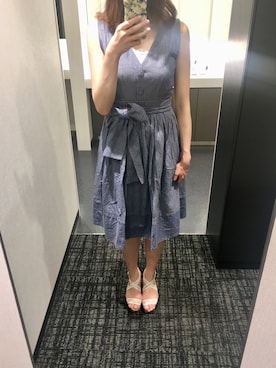 「DIANA」｜「アイテム（シャツワンピース）」を使った、🌼𝓀𝒶ℴ𝓇𝓊🌼さん（レディース・168cm）の夏コーディネート