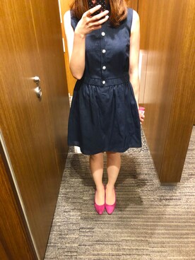 「summer style」｜「アイテム（パンプス）」を使った、🌼𝓀𝒶ℴ𝓇𝓊🌼さん（レディース・168cm）の秋コーディネート