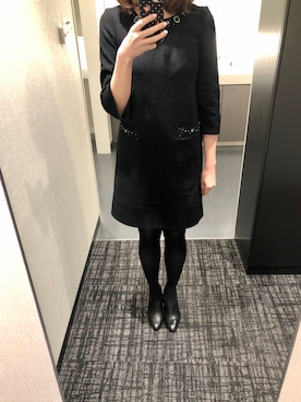 「DIANA」｜「アイテム（ブーティ）」を使った、🌼𝓀𝒶ℴ𝓇𝓊🌼さん（レディース・168cm）の冬コーディネート