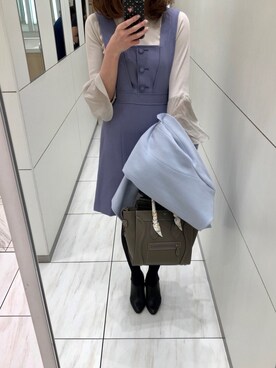 「CELINE」｜「アイテム（ブーティ）」を使った、🌼𝓀𝒶ℴ𝓇𝓊🌼さん（レディース・168cm）の春コーディネート