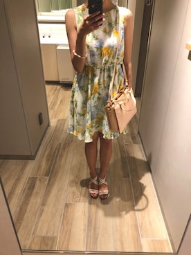 「DIANA」｜「アイテム（ワンピース/ドレス）」を使った、🌼𝓀𝒶ℴ𝓇𝓊🌼さん（レディース・168cm）の夏コーディネート