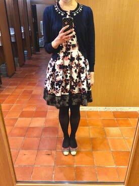 「アベニールエトワール」｜「アイテム（ワンピース/ドレス）」を使った、🌼𝓀𝒶ℴ𝓇𝓊🌼さん（レディース・168cm）の冬コーディネート