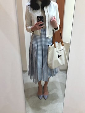 「RANDA」｜「アイテム（ジャケット/アウター）」を使った、🌼𝓀𝒶ℴ𝓇𝓊🌼さん（レディース・168cm）の春コーディネート