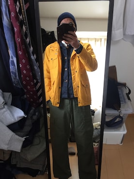 「carhartt」｜「アイテム（マウンテンパーカー）」を使った、massanさん（メンズ・188cm）の春コーディネート