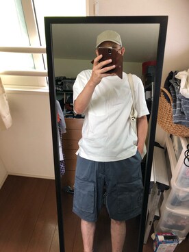 「STETSON（ステットソン）のアイテム（キャップ）」を使った、massanさん（メンズ・188cm）の夏コーディネート