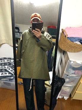 「Nigel Cabourn（ナイジェルケーボン）のアイテム（その他アウター）」を使った、massanさん（メンズ・188cm）の秋コーディネート
