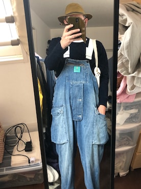 「FILSON（フィルソン）のアイテム（帽子）」を使った、massanさん（メンズ・188cm）の春コーディネート