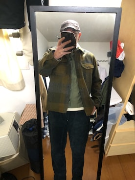 「FILSON（フィルソン）のアイテム（ジャケット/アウター）」を使った、massanさん（メンズ・188cm）の春コーディネート