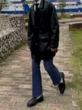 「NERDY（ノルディ）のアイテム（レッグウェア）」を使った、金さんさん（メンズ・175cm）の春コーディネート