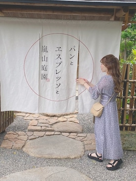 「Teva（テバ）のTeva / プラットフォーム ユニバーサル（サンダル）」を使った、あ みさん（レディース・153cm）の夏コーディネート