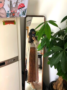 「SNIDEL（スナイデル）のアイテム（ピーコート）」を使った、Elaine さん（レディース・166cm）の秋コーディネート
