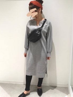 「アイテム（ヘアバンド）」を使った、Kaaaさん（レディース・160cm）の秋コーディネート