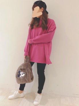 Global Work グローバルワーク の Disney ファーバッグ ハンドバッグ Wear