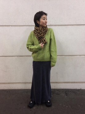 久保田 詩織さん(レディース・160cm)の冬コーディネート