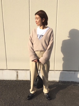 久保田 詩織さん(レディース・160cm)の冬コーディネート