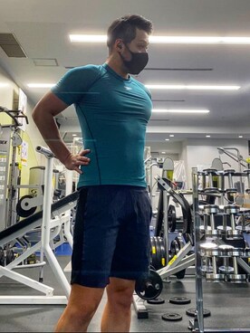 「筋トレ」｜前田  康輔さん（メンズ・183cm）の冬コーディネート