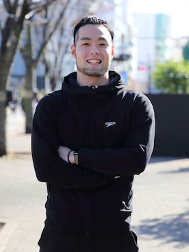 「アイテム（ブルゾン）」を使った、前田  康輔さん（メンズ・183cm・30代）の冬コーディネート
