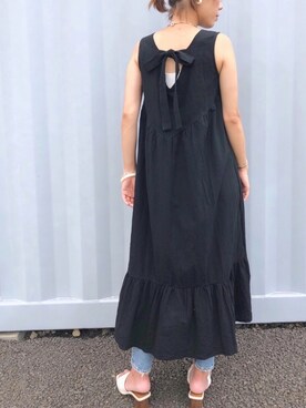 「CLEA（クレア）のアイテム（ワンピース/ドレス）」を使った、mocoさん（レディース・165cm）の夏コーディネート