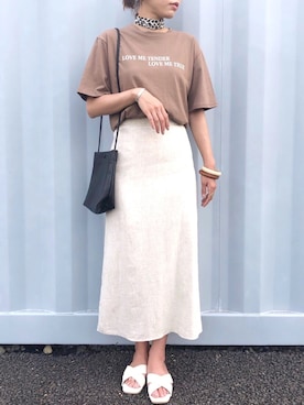 「CLEA（クレア）のアイテム（財布/小物）」を使った、mocoさん（レディース・165cm）の夏コーディネート