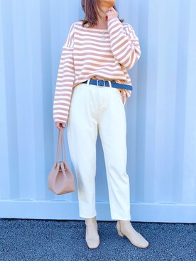 「CLEA（クレア）のアイテム（ブーツ）」を使った、mocoさん（レディース・165cm）の冬コーディネート