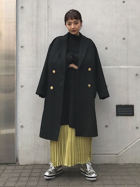 「MOUSSY（マウジー）のアイテム（その他アウター）」を使った、MOUSSY OFFICIALさん（レディース・167cm）の冬コーディネート