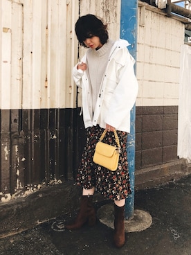 「M-65」｜「アイテム（その他アウター）」を使った、MOUSSY OFFICIALさん（レディース・170cm）の冬コーディネート