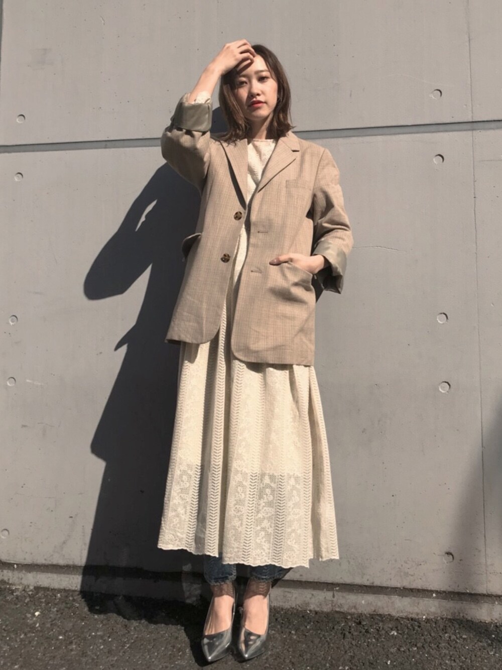 MOUSSY OFFICIALさんの「DOBBY CHECK JACKET（MOUSSY）」を使ったコーディネート