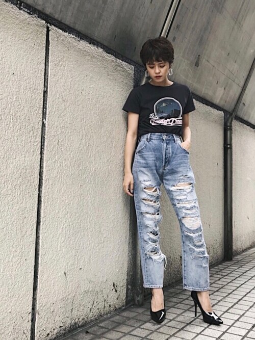MOUSSY OFFICIAL｜MOUSSYのTシャツ/カットソーを使ったコーディネート - WEAR