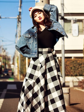 「春ニット」｜「アイテム（その他アウター）」を使った、MOUSSY OFFICIALさん（レディース・169cm）の春コーディネート