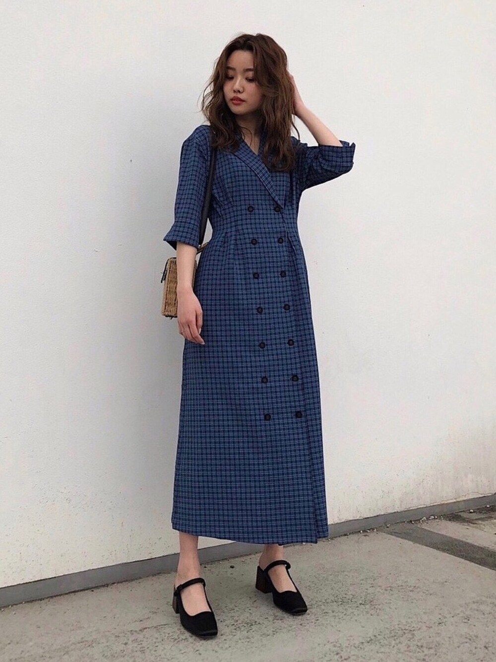 MOUSSY OFFICIALさんの「TAILOR COLLAR CHECK SHIRTDRESS（MOUSSY）」を使ったコーディネート