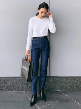 PLAIN JEANS STRAIGHT SLIMを使った人気ファッションコーディネート - WEAR 