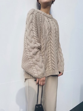 「MOUSSY（マウジー）のアイテム（ピアス（両耳用））」を使った、MOUSSY OFFICIALさん（レディース・158cm）の冬コーディネート
