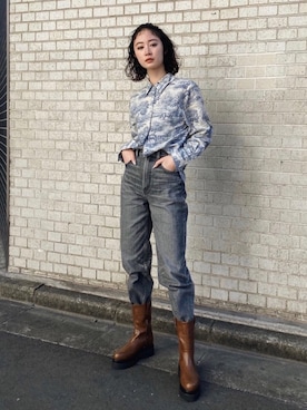 「トワルドジュイ」｜MOUSSY OFFICIALさん（レディース・161cm）の冬コーディネート