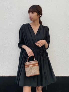 「M_（エムアンダーバー）のアイテム（ワンピース）」を使った、MOUSSY OFFICIALさん（レディース・164cm）の春コーディネート