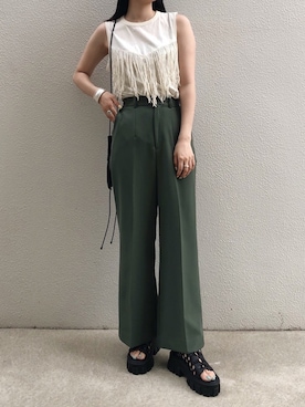 MOUSSY OFFICIALさん(レディース・163cm)の夏コーディネート