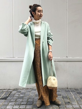 「SLOBE IENA（スローブイエナ）のアイテム（ジャケット/アウター）」を使った、ryokaさん（レディース・163cm）の秋コーディネート