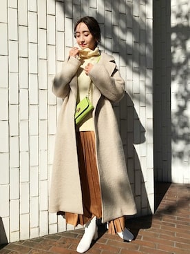 「SLOBE IENA（スローブイエナ）のアイテム（ジャケット/アウター）」を使った、ryokaさん（レディース・163cm）の冬コーディネート