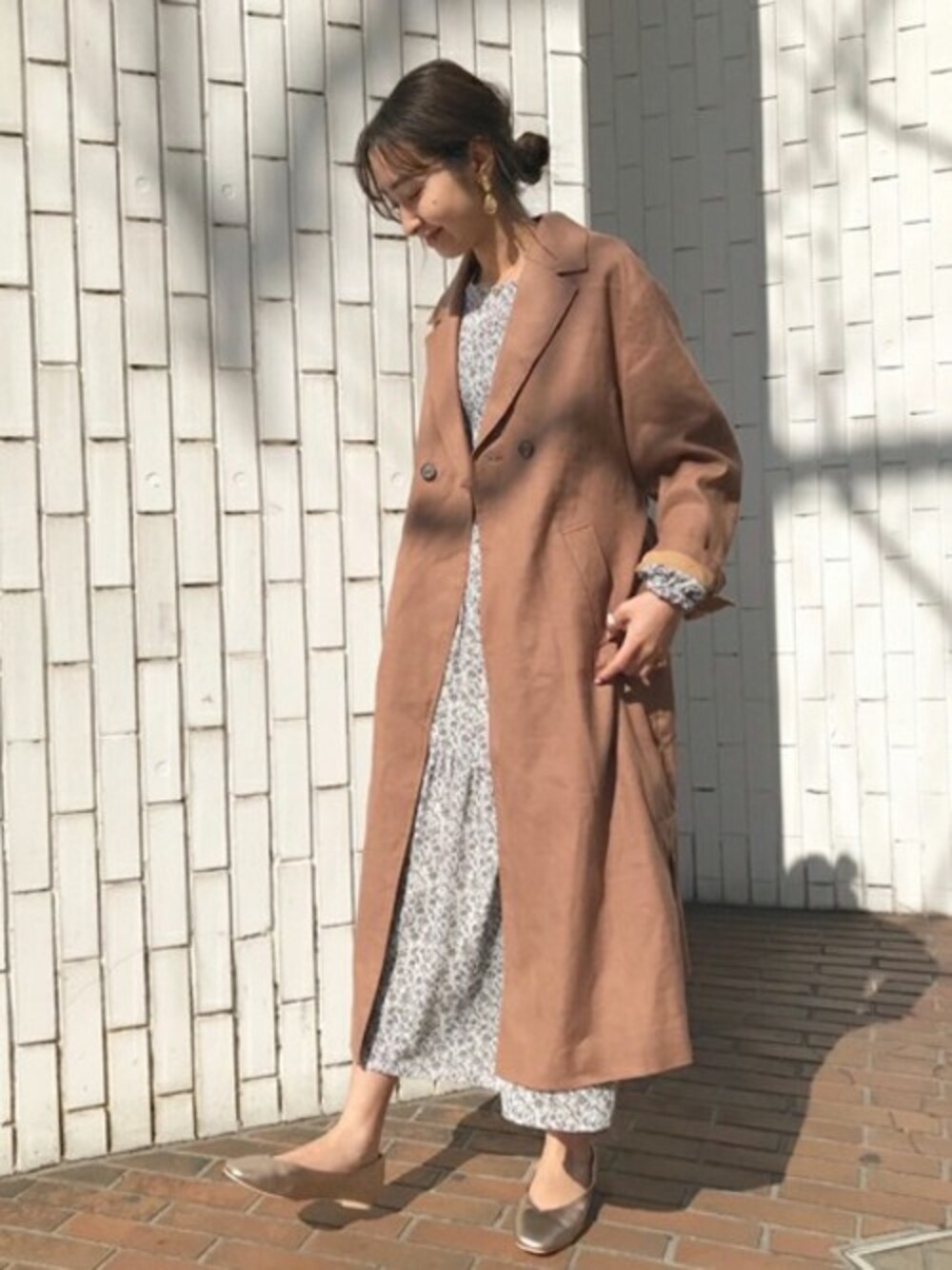 美品　SLOBE IENA ベルト付きロングコート SLOBE IENA（スローブイエナ）の「ベルト付きコート【手洗い可能