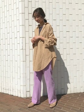 「スローブイエナ」｜「アイテム（その他シューズ）」を使った、ryokaさん（レディース・163cm）の春コーディネート
