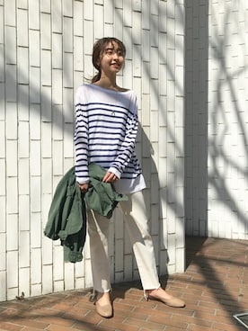「スローブイエナ」｜「アイテム（その他シューズ）」を使った、ryokaさん（レディース・163cm）の春コーディネート