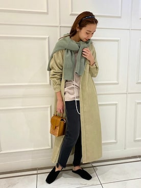 「スローブイエナ」｜「アイテム（その他シューズ）」を使った、ryokaさん（レディース・163cm）の秋コーディネート