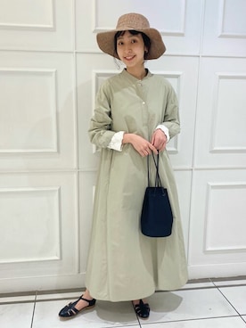 「SLOBE IENA（スローブイエナ）のアイテム（ハット）」を使った、ryokaさん（レディース・163cm）の春コーディネート