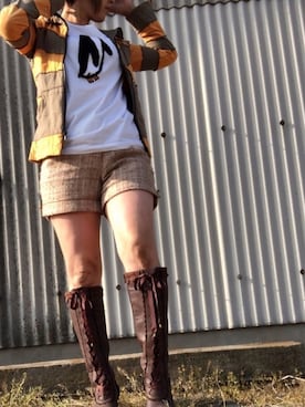 「カジュアルコ－デ」｜藍川比奈　藍比　さん（レディース・160cm）の冬コーディネート